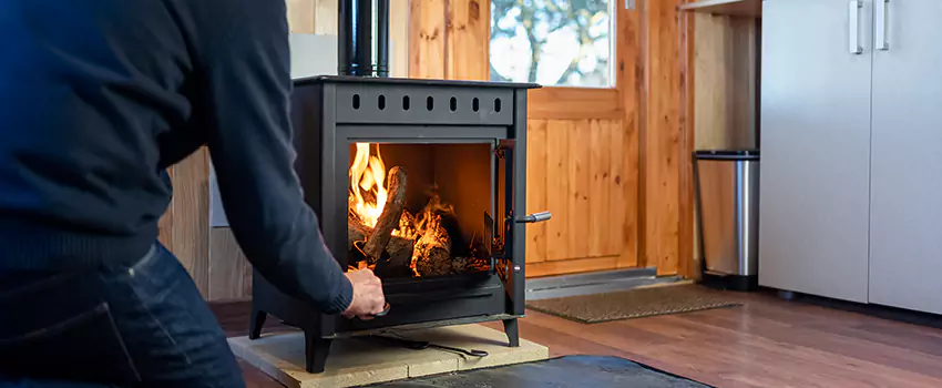 Open Hearth Wood Fireplace Installation in Newport, RI